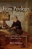 Front cover for the book From Privileges to Rights: Work and Politics in Colonial New York City by Simon Middleton