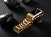 Fitbit Charge 2 Wrist Band, Shangpule Stainless Steel Metal Replacement Smart Watch Band Bracelet with Double Button Folding Clasp for Fitbit Charge 2 (Gold)