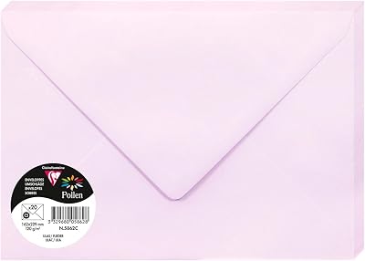 Clairefontaine Pollen Lilac Envelopes C5 16.2x22.9cm 120gsm Pack 20