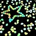 Ohuhu 100 PCS Colorful Glowing Garden Pebbles, Glow in The Dark Decorative Stones for Walkways & Decor, Solar Power Luminous Stones Glowing Rocks for Plants Pot, Fish Tank etc