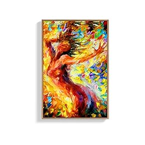 Framed Canvas Wall Art for Living Room, Bedroom Elegant Dancer Canvas Prints for Home Decoration Ready to Hang - 16x24 inches