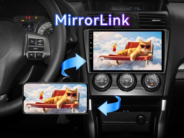 Android 13 Car Radio Stereo Compatible with Subaru Forester WRX Impreza 2013 2014 2015 with Carplay/Android Auto, 2+64G 9 Inch Car Head Unit with GPS Navigation, Mirrorlink, Backup Camera