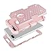 iPhone 7 Plus Case Bling Case HKW Glitter Sparkle Rhinestone Shiny 3 in 1 Armor Defender Shockproof Case Protective Cover for Apple iPhone 7 Plus 5.5 Inch Diamond Case - Rose Gold (MA1854)