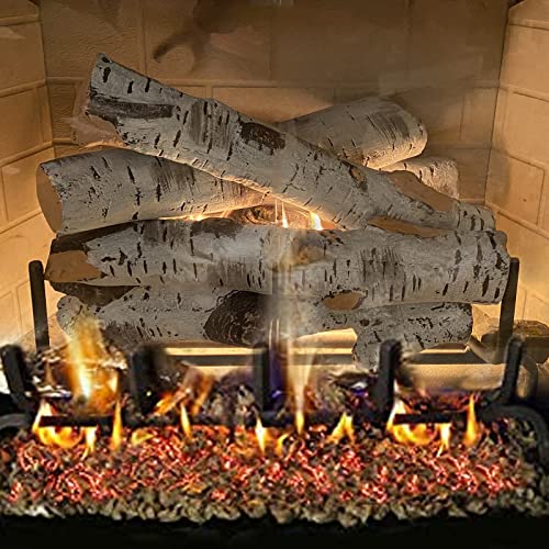 QuliMetal Gas Fireplace Embers, 6 Oz Rock Wool Glowing Embers for Gas