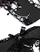 Avidlove Panties for Women Plus Size Lace Thongs Bow Cheeky Panty Black S