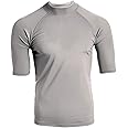 Kanu Surf Fiji Rashguard for Men UPF 50+ Sun Protection Swim Shirts Rash Guard for Men