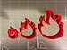 Arbi Design Fire Flame Cookie Cutter (1 Inch)