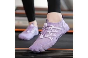 Women Zero Drop Barefoot Hiking Shoes – Wide Toe Box Non-Slip Water Shoes Women Trail Purple