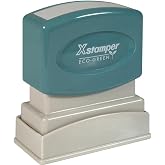 SHACHIHATA INC Entered Ink Stamp, 1/2 x 1-5/8 Inches, Blue Ink (XST1205)