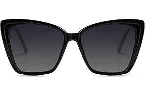 SOJOS Trendy Polarized Sunglasses For Women Retro Womens Oversized Square Cat Eye Sun Glasses UV Protection SJ2206