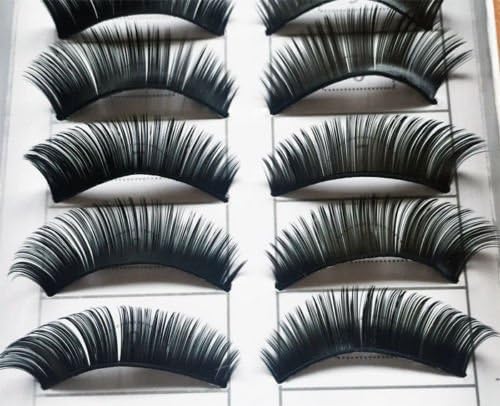 doll2u 10 Pairs Natural Long Thick Black False Eyelashes Charming Eye Lashes Makeup#7