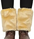 Simplicity Women's Soft Furry Boot Cuff Leg Warmers