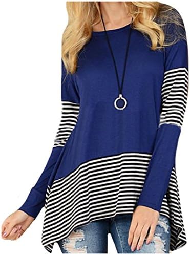 Honey GD Womens Asymmetrical Splicing Western Relaxed-Fit Down Tops 2 XS