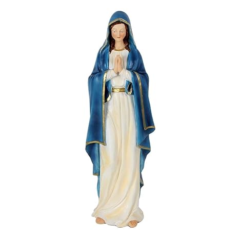 Marienfigur Mutter Gottes Statue aus Kunststein - wunderschön bemalt - Höhe ca. 35 cm