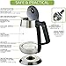 Ovente Electric Hot Water Glass Kettle 1.8 Liter with 5 Heat Settings and LED Lights, 1100 Watts, Fast Heating and Keep Warm Function, Perfect for Coffee, Tea, or Boiling Water, Silver KG660S