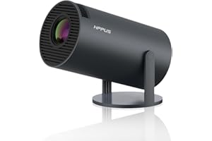 [180°Freestyle & Auto Keystone]Projector with 5G WiFi and Bluetooth HIPPUS,,Mini Portable Projector for iphone,1080P Supported ,Zoom, Movie Projector Compatible with TV Stick, iOS, Android, PS5
