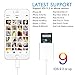 CF Card Reader For iPhone iPad mini air SD/TF/CF Card Adapter Trail Game Camera Viewer for iPhone 7 Plus/7/8/X/6s Plus/6s/6 Plus Support iOS 11.3 and Before No App Required Plug and Play