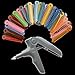 AZDENT Dental Ligature Ties Rubber Bands(1014 pcs/Bag) and Orthodontic Ligature Gun Tools Gray Color