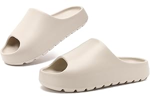 Yueerlu Cloud Slides for Women Men, Recovery Womens Pillow Slides,EVA Anti-Slip shower shoes,Thick Sole Open Toe Garden Shoes,men's sandals,mens slippers for Indoor and Outdoor Size