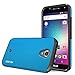 BLU R1 HD Case, OMOTON High Impact Resistant Fully Protective Dual Layer Case with [Soft TPU Interior] [Durable PC Exterior] [Fashion Design], Sea Blue