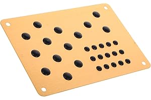 VALICLUD Car Foot Pedal Metal Plate Brake Pedal Pad Gold Aluminum Alloy Universal for Automotive Interior