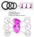 VIARDEJI® Vibrating Cock Ring Sex Toys – 2 Penis Rings w. Clit Stimulator & 1 Cock Ring for Better Stronger Erection - Large