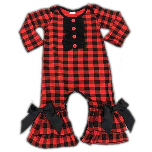 buffalo plaid romper