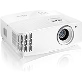 Optoma UHD38x Bright, True 4K UHD Gaming Projector | 4000 Lumens | 4.2ms Response Time at 1080p with Enhanced Gaming Mode | Lowest Input Lag on 4K Projector | 240Hz Refresh Rate | HDR10 &amp; HLG, White