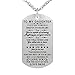 Dad Mom to My Son Daughter I Want You to Believe Stainless Steel Dog Tag Military Air Force Pendant Necklace for Birthday Graduation (Mom to Daughter)