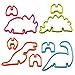 Home-X - Set of 4 3D Dinosaur Cookie Cutters, A Deliciously Fun Kitchen Craft for Kids of All Ages and Great Gift for Friends and Family