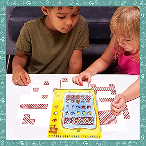 Minidiva Fishing Board Game for Kids, Marine Animals Card Game for