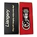 Liangery Leather Belt Loop Carabiner Clips Keychains with Unique Double Detachable Metal Key Chain Rings for Cars