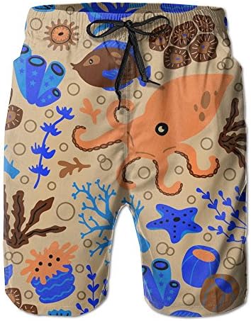VisionToto Beach Shorts Marine Life Mens Board Shorts