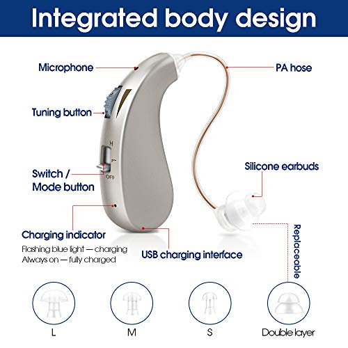 Hearing Amplifier Digital Noise Reduce Sound Amplifier Fit Any Ear