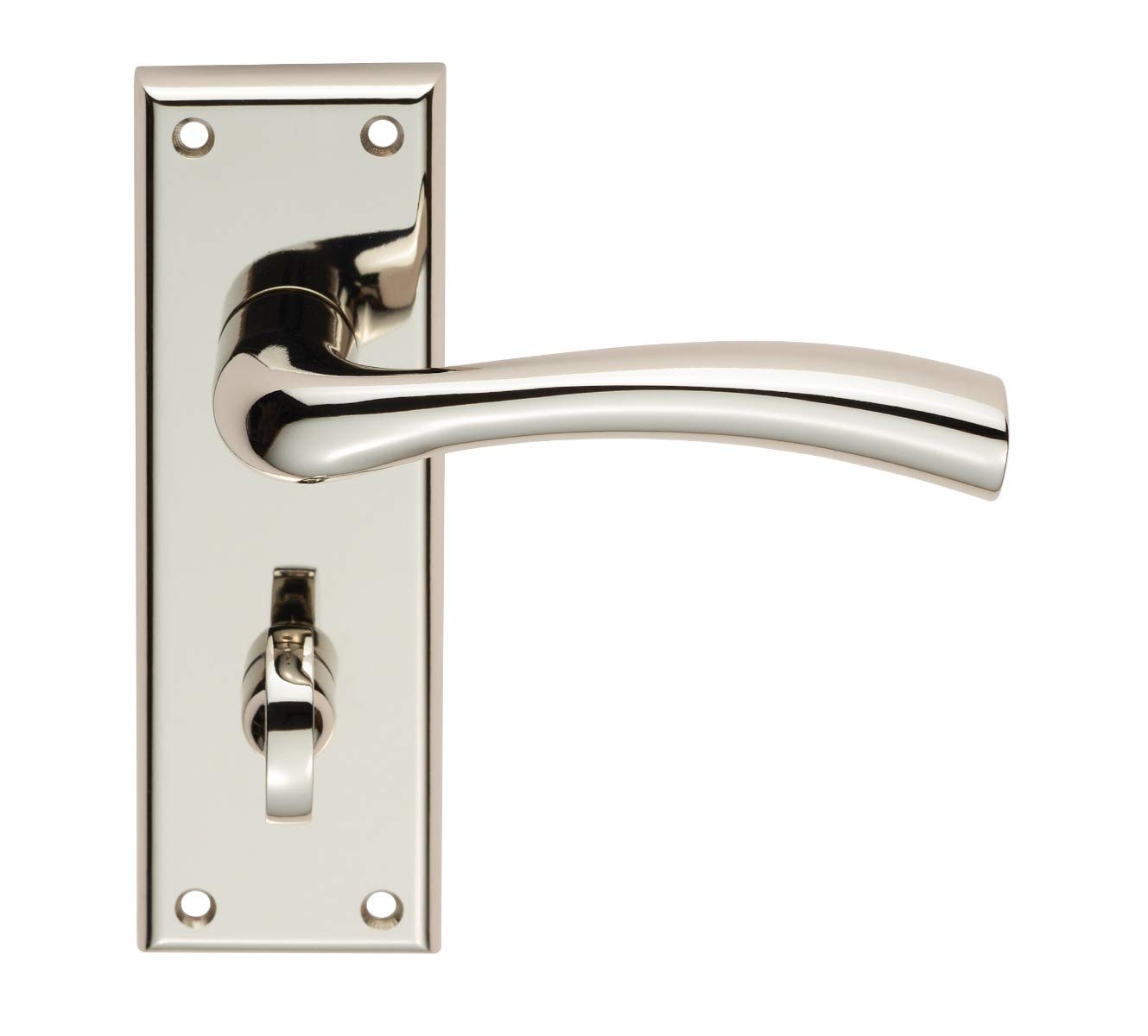 Carlisle Brass Serozzetta Cinquanta Lever On Backplate - Bathroom 57mm - Polished Nickel - Includes a Pair of Handles & fixings