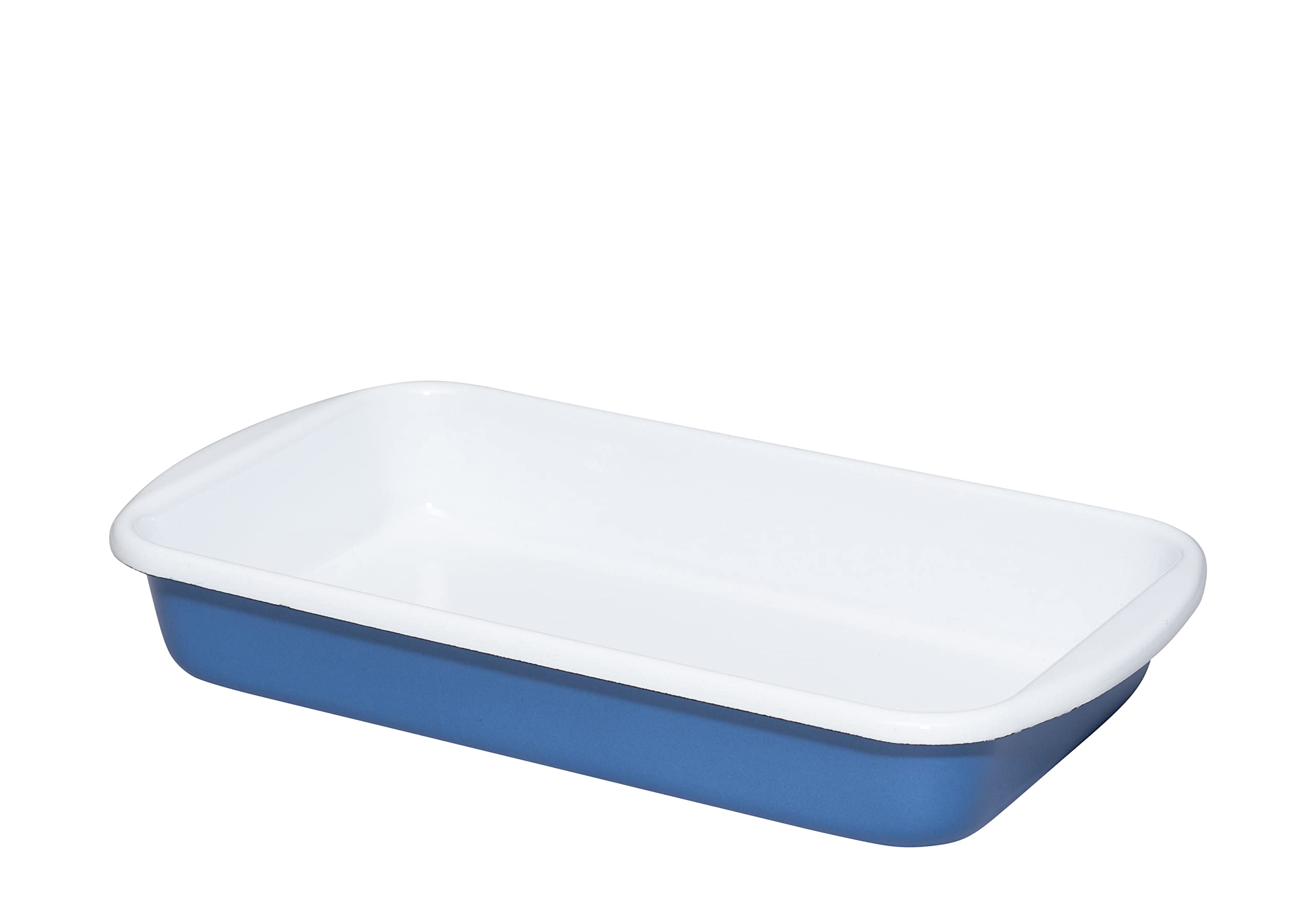 Riess, 0434-129 Casserole Dish 32/19 cm Enamel Classic Nature Blue Dark 1.1 kg 2.35 Litres Length 36 cm Width 21.2 Height 5.5 cm