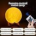 NEWKBO 16 Colors RGB 3D LED Moon Lamp, with Remote &Touch Control,Adjustable Brightness USB Rechargeable, with Wooden Stand, for Parties,Dinner Table, Cafe and Bedroom.(5.9 Inch)