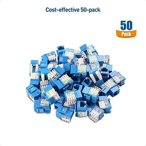 Connettori RJ45 Cable Matters Cat6 - 25 Pezzi, Punch-Down, Bianco