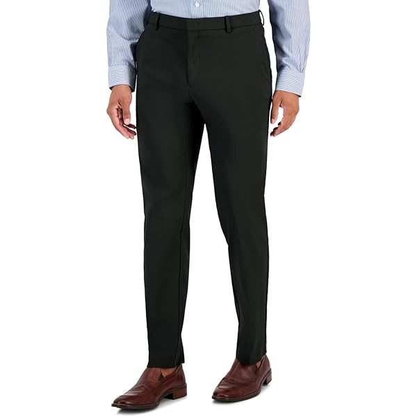 Tommy Hilfiger Mens Modern-Fit Stretch Performance Dress Pants Slacks, Black, 40W x 32L at Amazon Men's Clothing store Tommy Hilfiger Mens Modern-Fit Stretch Performance Dress Pants Slacks, Black, 40W x 32L at Amazon Men's Clothing store