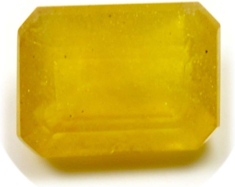 Natural Yellow Sapphire Loose Gemstone 8 Carat September Birthstone Octagon Shape at Wholesale Price