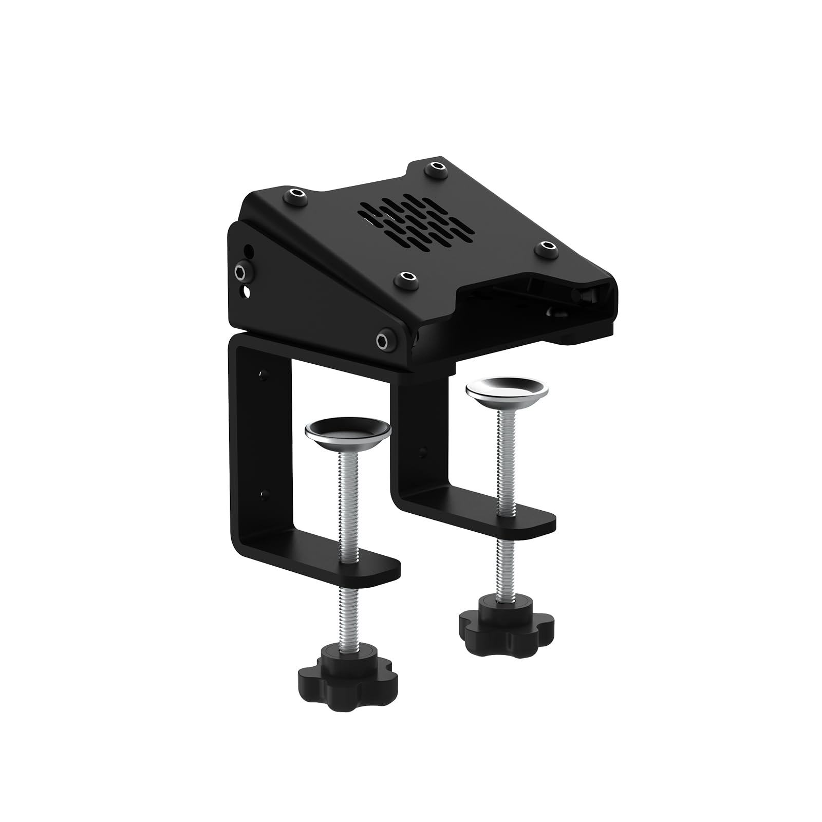 CAMMUS Racing Wheels, cubierta de rueda de cuero + retenedor de escritorio, fuerza de retroalimentación real, levas de cambio magnéticas, operación de alto rendimiento de PC - negro (Negro - juego de 2 piezas)