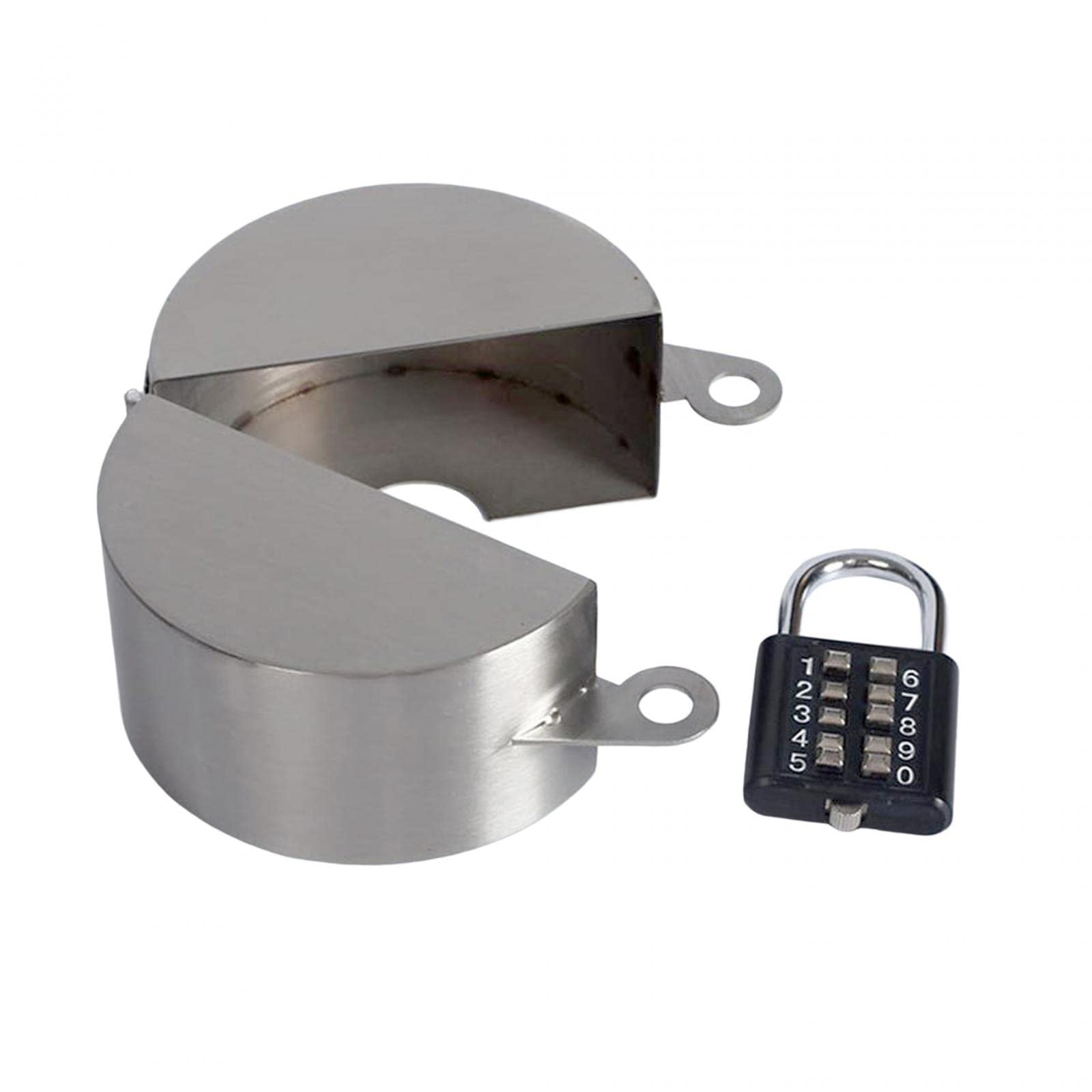 Outdoor Faucet Cover, Retaining Device, Stainless Steel Faucet Protection Cover, Outdoor Kitchen Garden Hose Lock for Garden