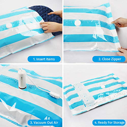 Travel Vacuum Storage Bags with USB Electric Pump,VMSTR Medium Small