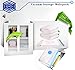 SPACO Jumbo & Large Vacuum Seal Storage Bags-Space Saver Storage Bags Works With Any Vacuum Cleaner + Free Pump(10 Bags Pack)