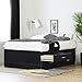 South Shore Cosmos Captain Bed with 4 Drawers, Full 54-inch, Black Onyx