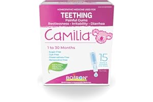 Boiron Camilia Baby Médicament de dentition pour bébé 15 unité-doses (1 ml chacune). Camilia soulage la douleur, l'agitation,