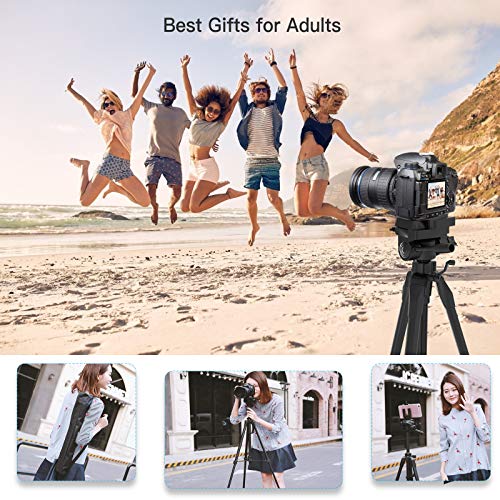 Aitsite Kamera Stativ, Leichtes-Reise Handy Stativ aus Aluminium, Smartphone Stativ, mit 3 Wege-Schwenkkopf, mit… – Bild 8