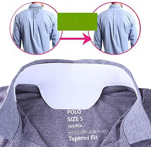 Sinwo Disposable Collar Protector Sweat Pads White Collar Self-Adhesive Neck Liner Pads