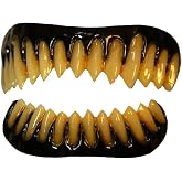 Dental Distortions Black Raptor FX Fangs 2.0 Evil Teeth Costume Halloween Stage or Screen, Adult