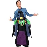 Riidmaax Inflatable Costume Adult, Blow Up Wizard Witch Costume Women Men, Scary Party Halloween Costumes